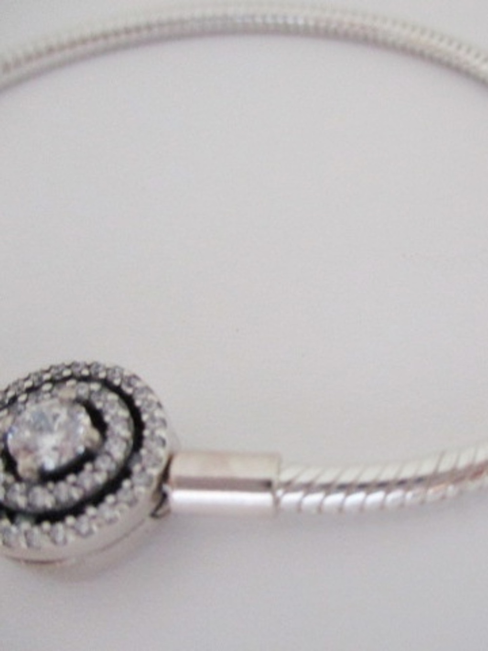 PANDORA - Moments Halo Snake Chain Bracelet - Picture 2 of 7